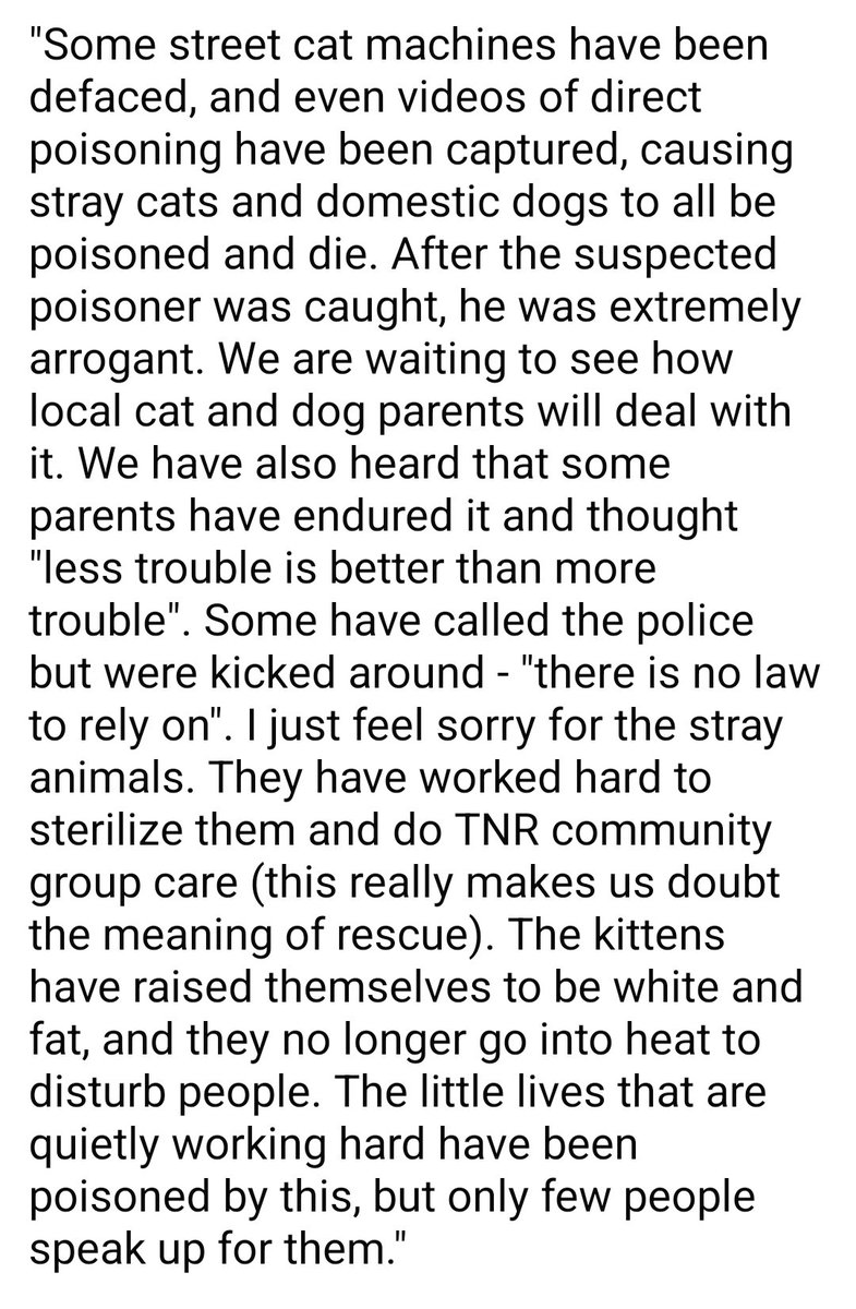 WeAreNotFood's tweet photo. Public poisoning incidents occurred in multiple communities in Suzhou,  Jiangsu, China 

#stopcathate #stopanimalcruelty #stopanimalabuse #catabuse #animalabuse #cattorture #animalprotectionlawprc2025 https://t.co/2gTK8r5HT1