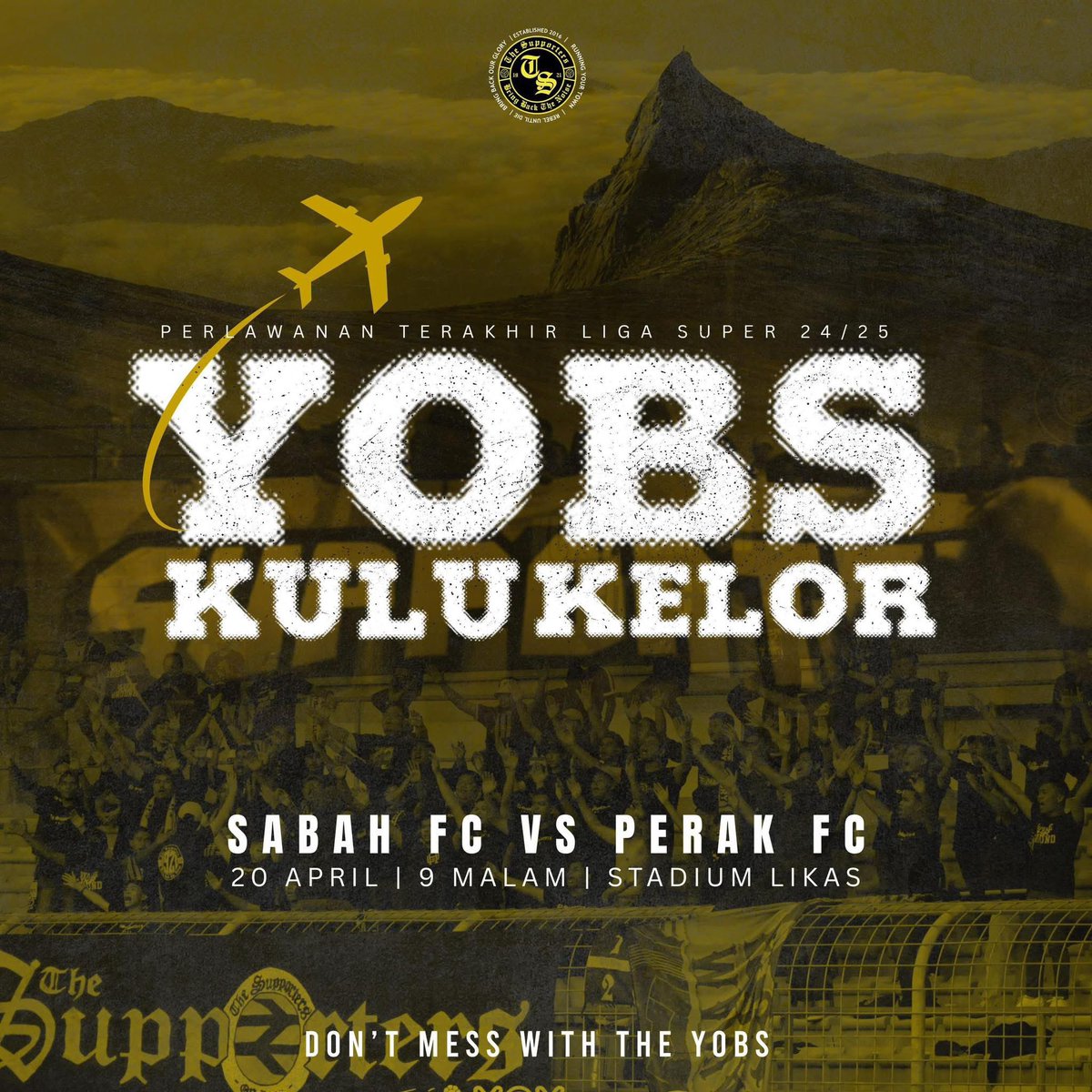 Perlawanan Terakhir Liga Super 2024/2025. Selamat berjuang kepada semua pemain. Curahkan segalanya walaupun pahit dirasa. 

Perjuanganmu sentiasa dihormati dan tak akan mati. 

#THESUPPORTERS
#BRINGBACKTHENOISE
#BRINGBACKOURGLORY
#DMWTY