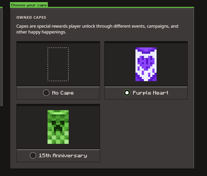 flame2obvious's tweet photo. Hey @MojangSupport , I redeemed the minecraft movie capes like almost 15 days ago and its not showing up on my cape section yet can someone help me.. https://t.co/51ucwwOwTm