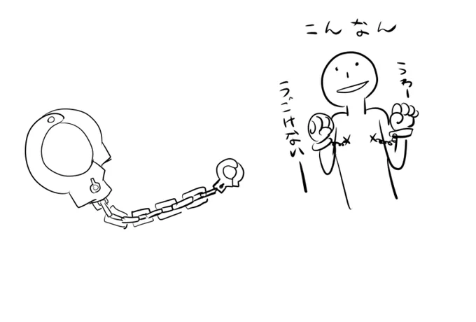手首と乳首を繋ぐ
ちち首錠というのを思いつきました。
パクッて良いですよ? 