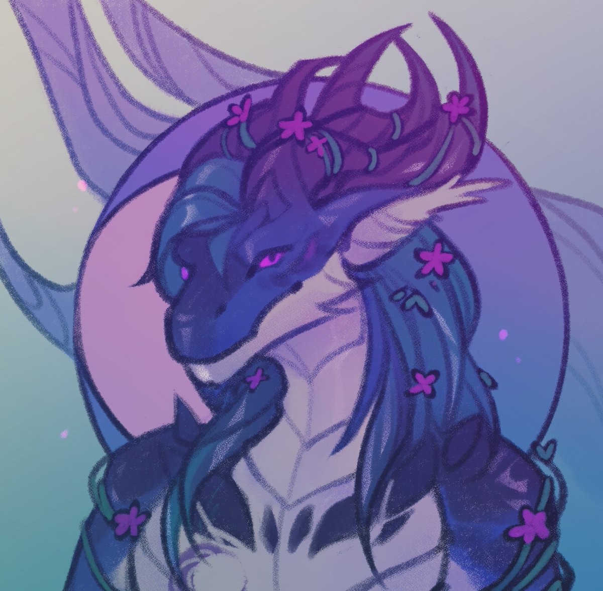 Wonderful art from a wonderful artist <a href="/starless_tundra/">Неха 💙</a> 

#Dracthyr #Loturus #wow #art