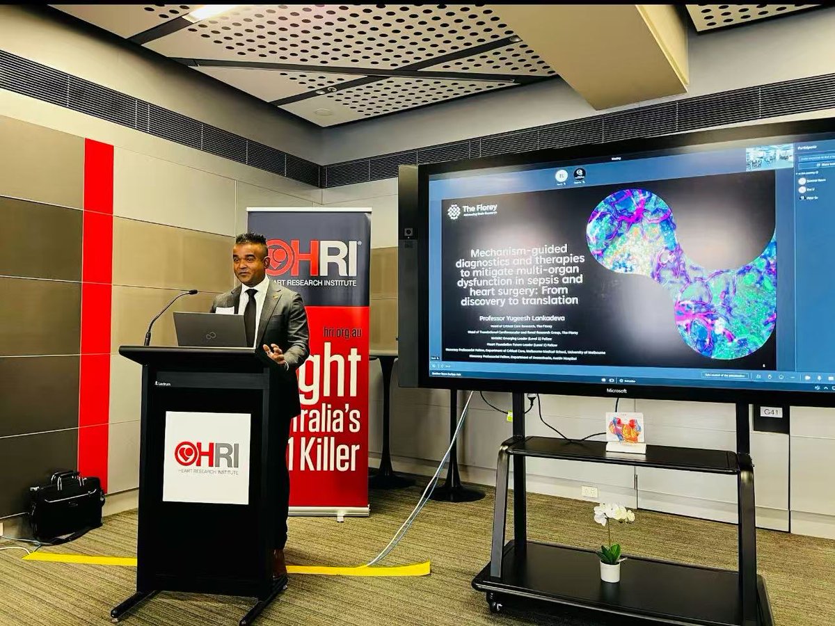 liu_xuyu's tweet image. An incredibly inspiring talk by Prof. Yugeesh Lankadeva @Yugeesh_Lon his discovery of high-dose sodium ascorbate to save lives from sepsis and other critical conditions！ Prof. Lankadeva also shared invaluable insights on bench-to-bedside translation! @HRIAust