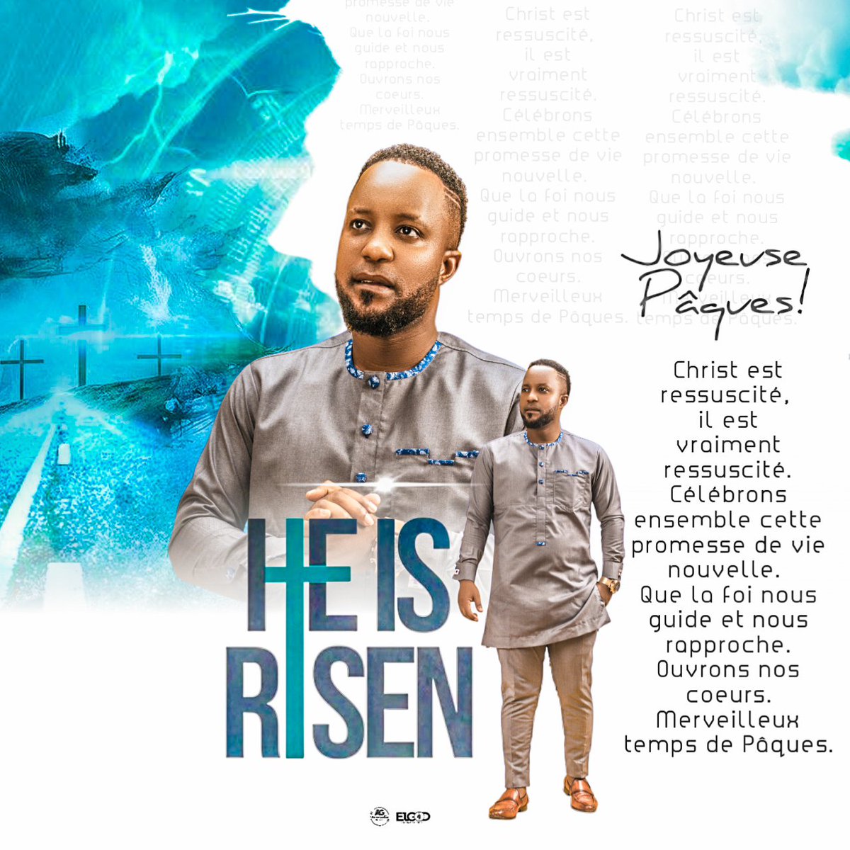 Elgod9's tweet photo. Hallelujah!
Christ, la résurrection et la vie.
Bonne célébration de Pâques.
_________
#ElGod #TogoGospel2025 #FêteDePâques #JEStyle #ArsevaliaGroup https://t.co/B3c2Oc7dsF