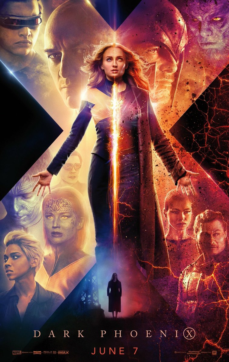 TallyMichelle4's tweet photo. Can't sleep #NowWatching #FilmX
#XMenDarkPhoenix (2019)
Jean Grey begins to develop incredible powers that corrupt and turn her into a Dark Phoenix, causing the X-Men to have to decide if her life is worth more than all of humanity. https://t.co/Wvo1V0pmsz