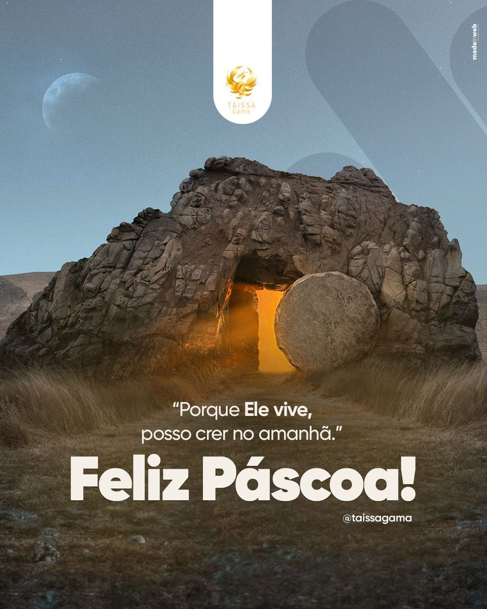 Taissa_Gama's tweet photo. A Páscoa não é apenas sobre renovação. É sobre sacrifício, amor incondicional e esperança viva. Jesus deu Sua vida por nós. E ressuscitou ao terceiro dia, para que tivéssemos vida, e vida em abundância. 🙏 Que neste domingo, a lembrança da ressurreição de Cristo renove sua fé. https://t.co/POocdCtxDe
