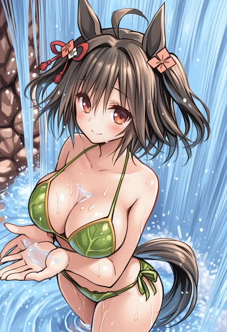 水浴びキタちゃん 
