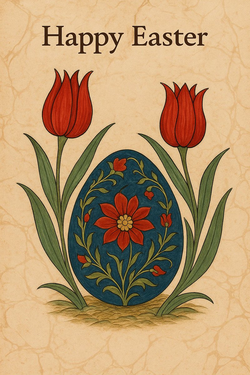 Happy Easter from Istanbul! 🌷🐣
From the land of tulips and marbled dreams, I send you wishes of peace, renewal, and cultural beauty.
May every day blossom with meaning.
#HappyEaster #TurkishArt #Minyatür #Ebru #CulturalHarmony #CihatAskin