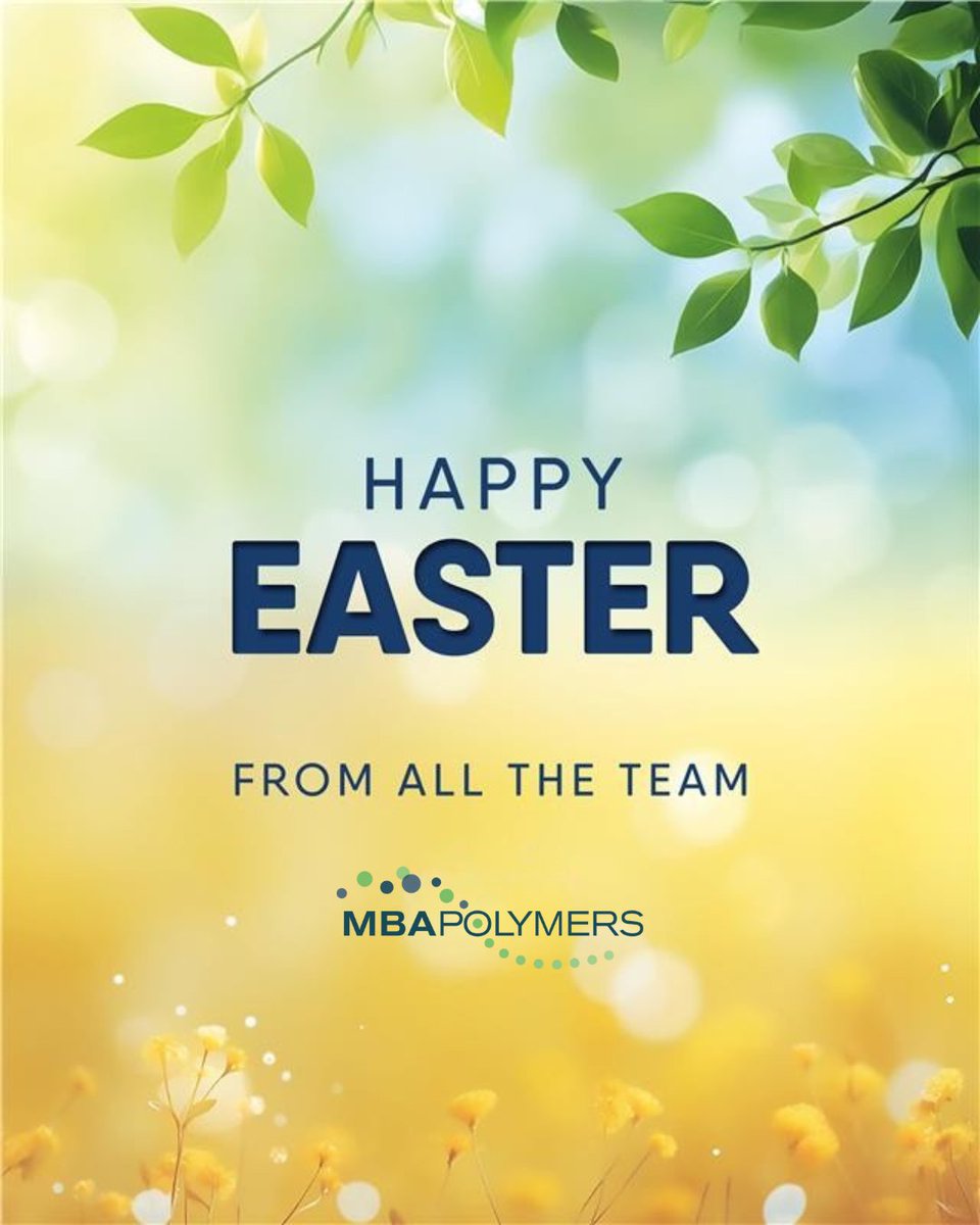 MBA Polymers UK would like to wish all of our customers and colleagues a happy Easter!
