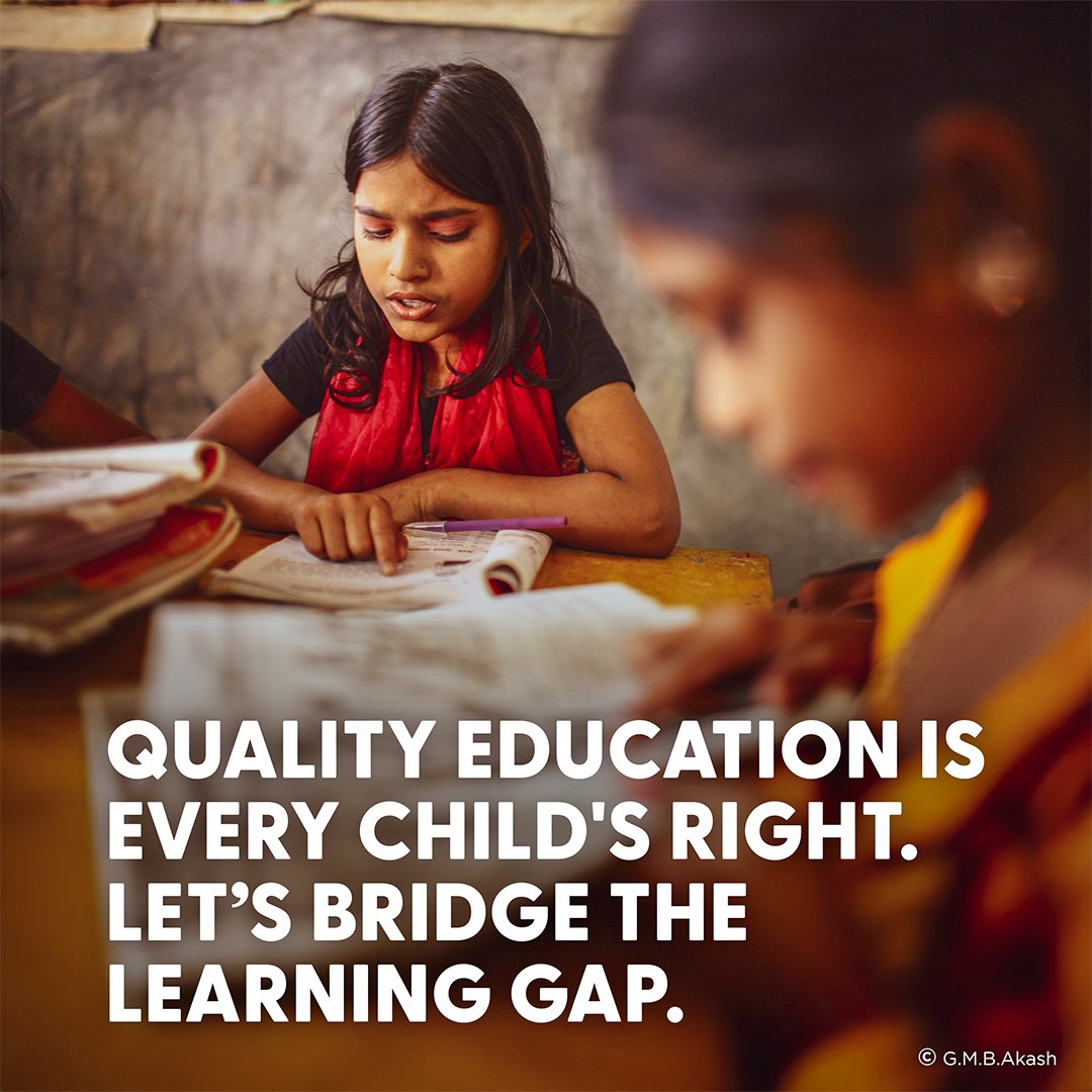 EAA_Foundation's tweet image. In developing countries, 75% of children can’t read a simple story by age 10.
This staggering statistic highlights a learning crisis impacting millions.
Education isn’t just about being in school, it’s about receiving the quality learning every child deserves.