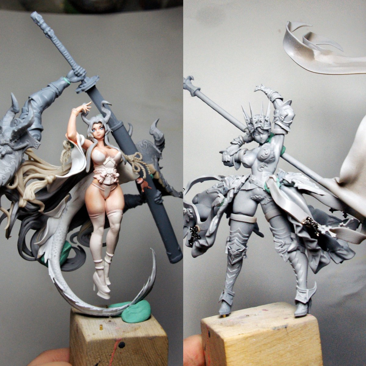 1927822LE's tweet image. 两款之前的作品 重新修改了一下细节