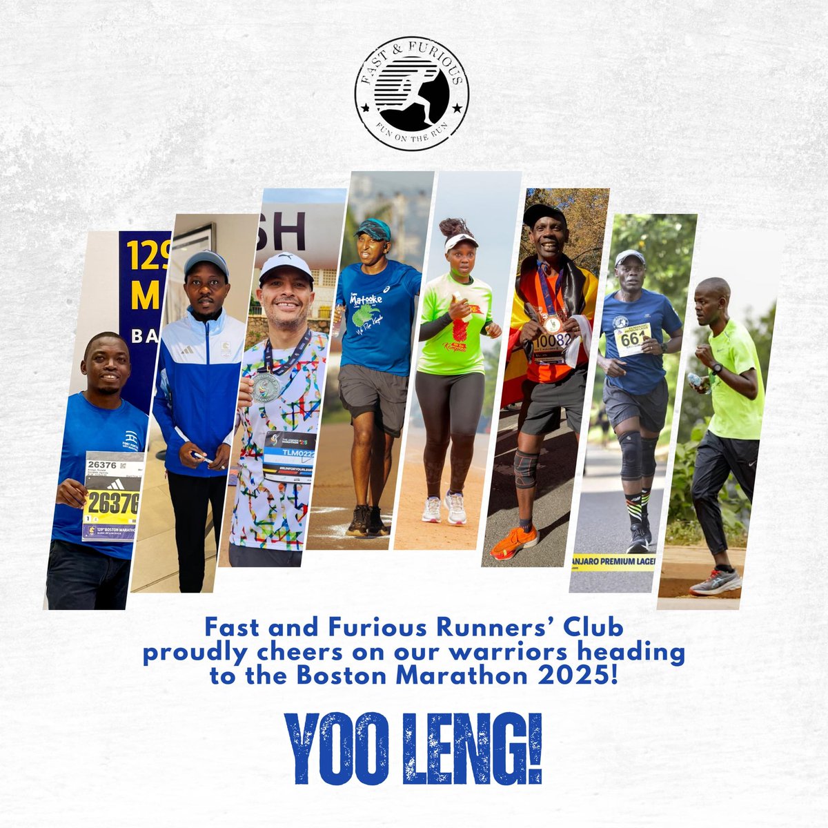 Fast & Furious (@fastnfurious40) on Twitter photo You've trained hard, pushed limits, & now it’s your time to fly.
On! on! team 🇺🇬 <a href="/teammatooke/">TeamMatooke</a>
<a href="/FredLutaaya1/">Fred Lutaaya</a> <a href="/hkasekende/">Herman Kasekende</a> <a href="/RonAmega/">Amega Ronald</a> <a href="/okudi_robert/">Robert Bellarmine Okudi</a> Andu, Girum, Jackee, Vincent conquer <a href="/bostonmarathon/">Boston Marathon</a> You've trained hard, pushed limits, & now it’s your time to fly.
On! on! team 🇺🇬 <a href="/teammatooke/">TeamMatooke</a>
<a href="/FredLutaaya1/">Fred Lutaaya</a> <a href="/hkasekende/">Herman Kasekende</a> <a href="/RonAmega/">Amega Ronald</a> <a href="/okudi_robert/">Robert Bellarmine Okudi</a> Andu, Girum, Jackee, Vincent conquer <a href="/bostonmarathon/">Boston Marathon</a>