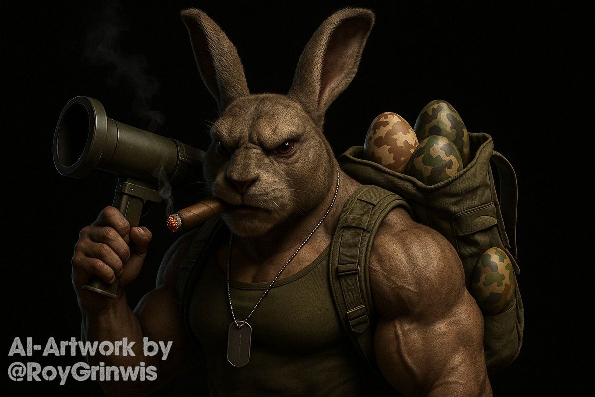 RoyGrinwis's tweet photo. #VrolijkPasen 🐰
#HappyEastern 🐰
#AIArtwork #Pasen #Eastern https://t.co/hqQjg3xC07