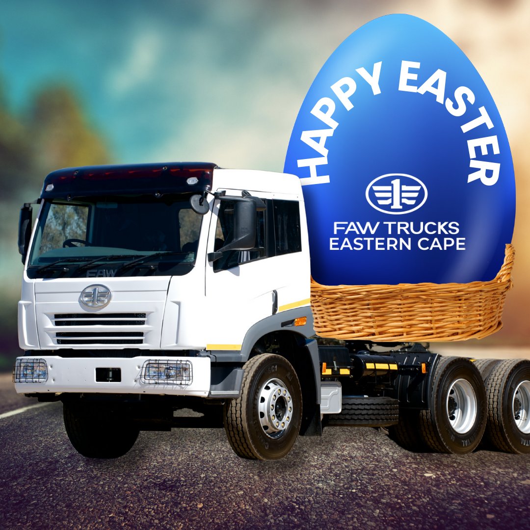 FawCape's tweet image. Wishing you a truck load full of joy this Easter!

From all of us at FAW Trucks Eastern Cape, may your Easter be filled with happiness, safe travels, and new beginnings 🛻

#HappyEaster #FAWTrucksEasternCape #EasternCape #BuiltToWork #EasterWishes