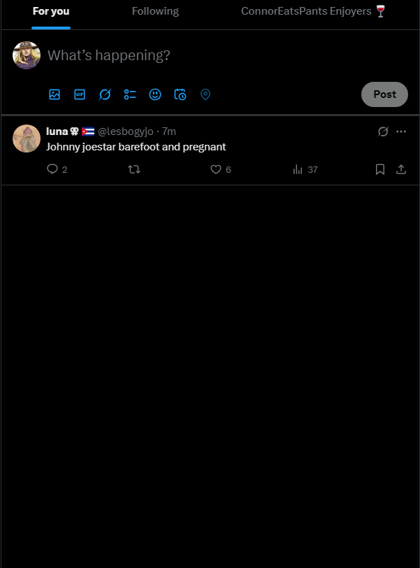 MY TWITTER ISNT LOADING AND THIS IS THE ONLY POST I CAN SEE