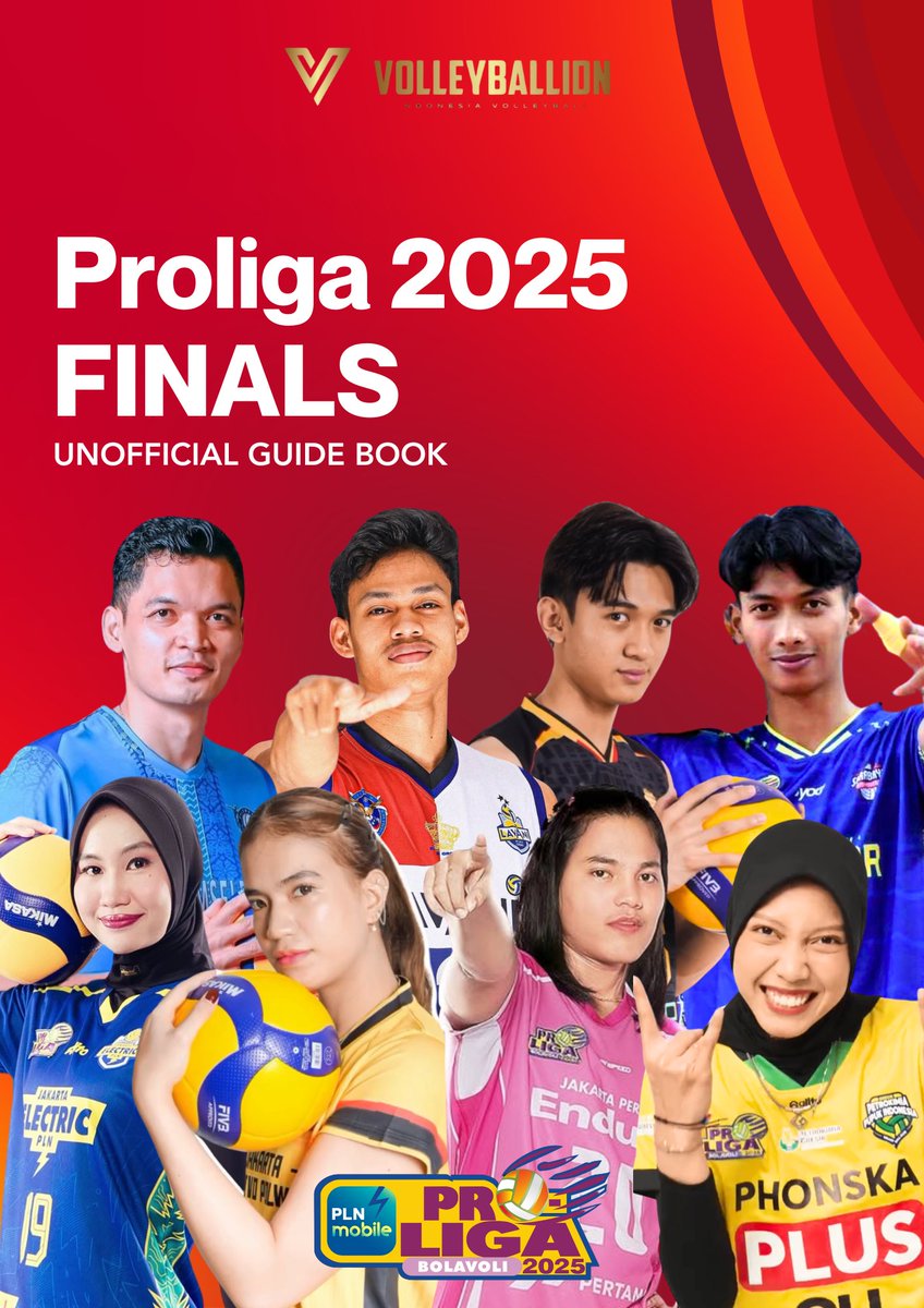 volleyballidn's tweet photo. PLN Mobile Proliga 2025 Finals unofficial guide book #Proliga2025 https://t.co/anbigMU1Qv