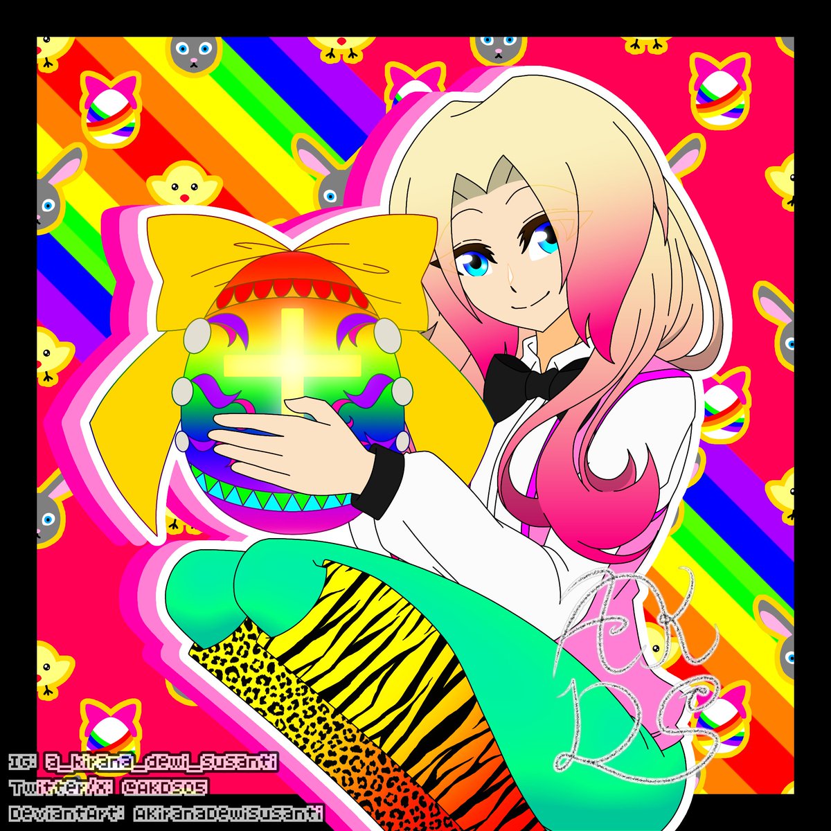 AKDSO5's tweet photo. "HAPPY EASTER DAY 2025" 🧺🥚🐇🐥

Get a OG size postcard ver, only on my Ko-fi (link bio)

Art &amp; OC belong to me

Tags
#animeholiday
#anime
#Easter
#Easter2025
#AKDS_OC
#artidn
#EasterEgg
#KharaYongSoo
#ClanYongSoo
#Norway
#originalcharacter
#OC
#digitalart
#ibisPaintX https://t.co/aIVEDwQcbR