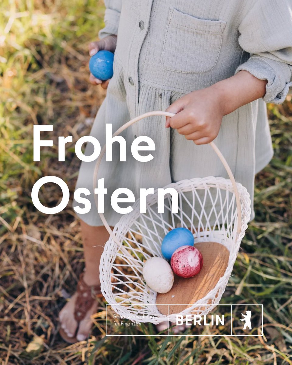 🐰🌸

Wir wünschen allen Berlinerinnen und Berlinern ein frohes und erholsames Osterfest.

Genießen Sie die Feiertage im Kreise Ihrer Familie und Freunde.

🌷🐣