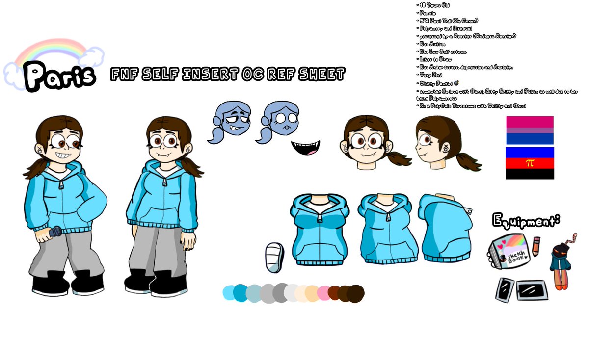 Poverhearts's tweet photo. Had to Do an Update on my FNF Self Insert OC once again + New Updated Bio, Info and Lore.
#FNF #FNFSelfinsert #FNFOC #FridayNightFunkin https://t.co/dIXMIhDClA