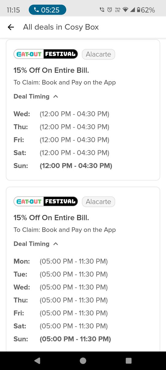 aditim14's tweet photo. BEWARE @eazydiner 's restaurant offer is FAKE While booking it shows a 15% Restaurant offer on booking &amp; paying via app. No where in app customer journey is it mentioned that this is on First Come First Serve basis. This you discover when discount is not applied &amp; you flag it. https://t.co/aibhvTqIRn