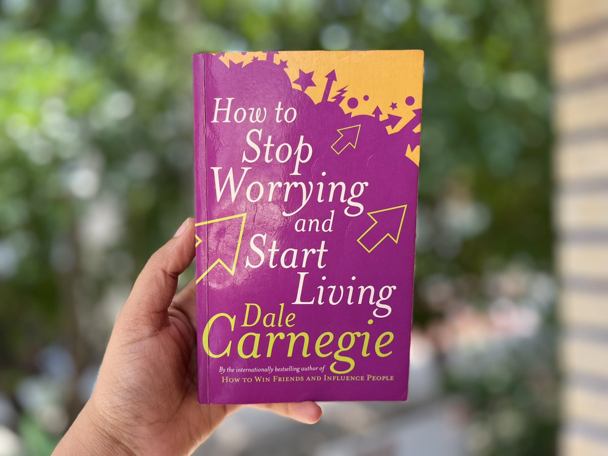Revisiting this book after 10 years, and here are a few timeless lessons: 

✨“One of the tragic things about human nature: we tend to put off living”

✨“Decide how much anxiety a thing is worth- don’t give it more” 

✨“Today is the tomorrow you worried about yesterday”