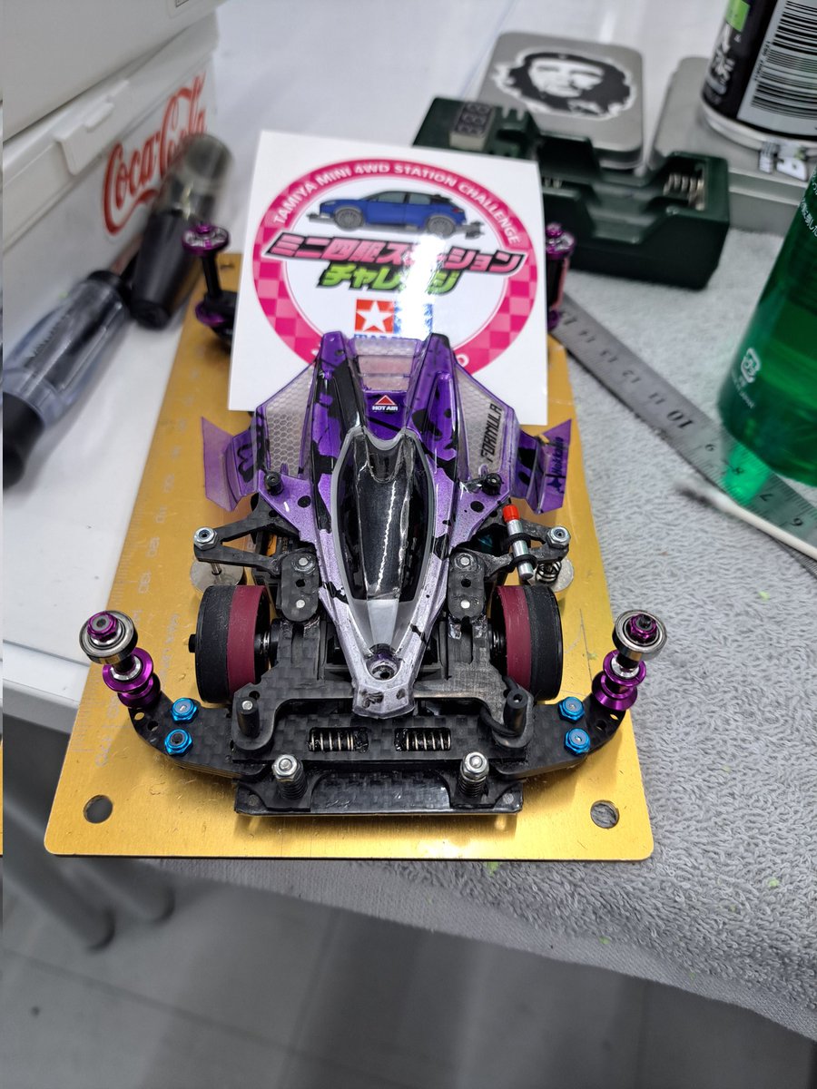 ebitaka8088's tweet photo. 準決速度負け(泣)
久々のレース楽しかったよ👍
もうちょいセッティングに本腰入れないとなぁ。

#ミニ四駆　#mini4WD
#ブックオフDCM上磯店
#ステーションチャレンジ https://t.co/sjmXVNMQbS
