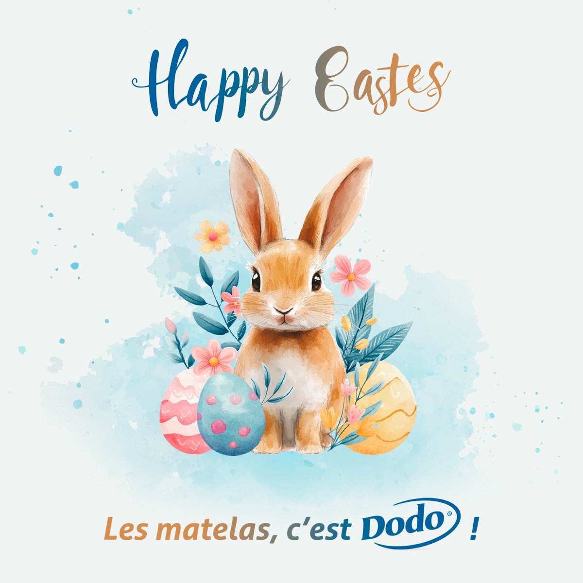 LesMatelasDodo's tweet photo. Les Matelas Dodo vous souhaitent une belle fête de Pâques, remplie de joie, de sérénité et de moments partagés avec ceux qui vous sont chers ✨

🎉 Joyeuses Pâques ! 🐣
#Paques #Dewenaty #Lesmatelascestdodo #Matelasdodo https://t.co/Li1lbo0NaB