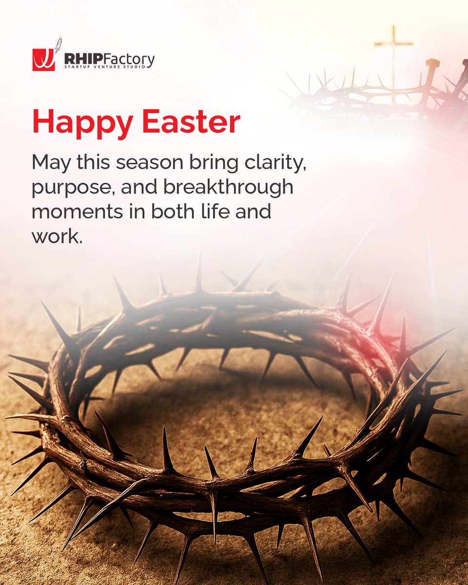 RHIPFactory's tweet photo. What seemed like defeat became the greatest victory.

Today, we build with boldness, innovate with purpose, and lead with hope—because He lives.

Enjoy your Easter celebrations.

#RHIPFactory #HeIsRisen #PurposeDriven https://t.co/IqT3u14guu