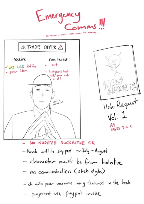 limited edition comms 😎(help rt pleaseeee) 