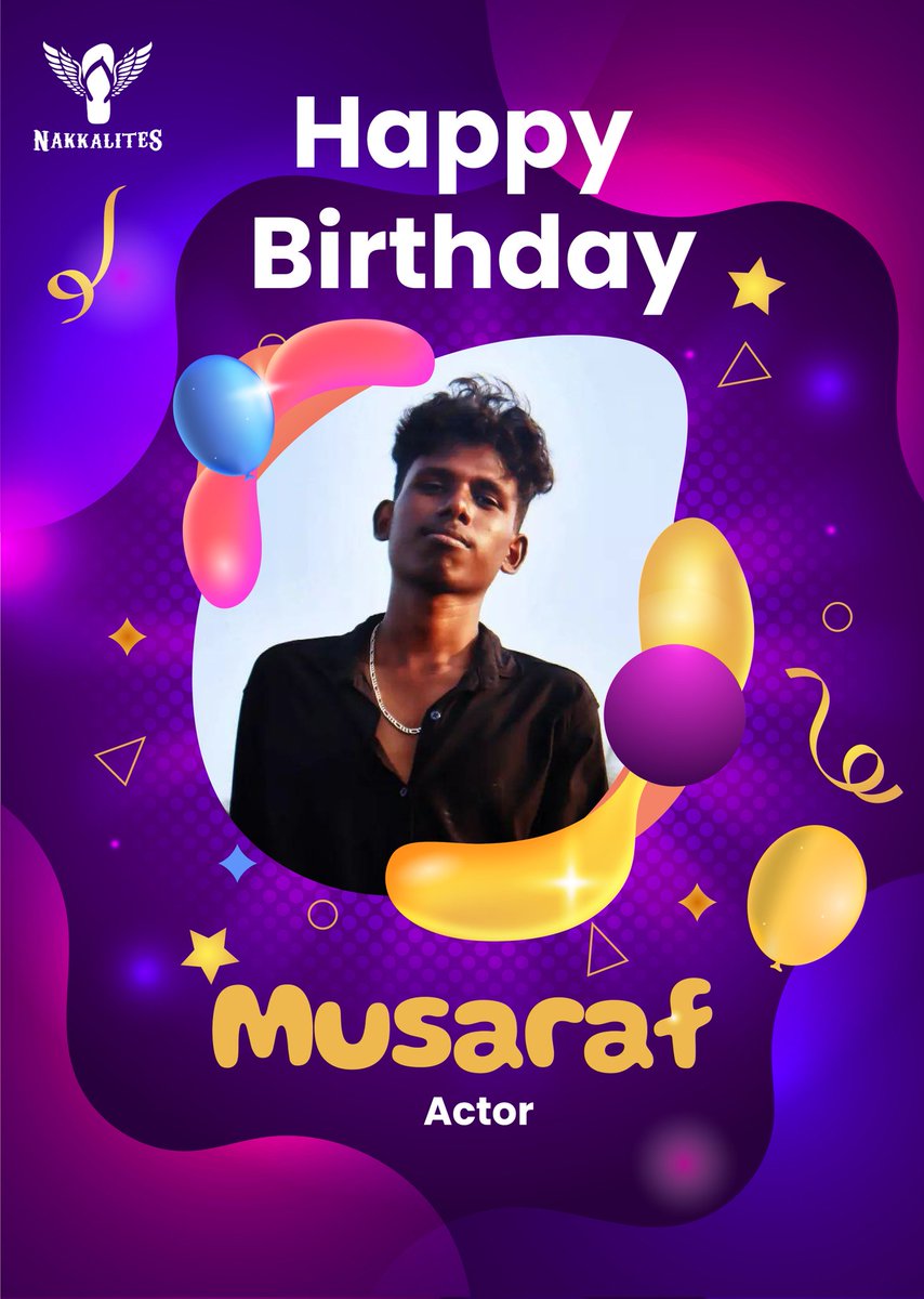 Wishing you a very happy birthday and a year filled with success and joy. Happy Birthday Musaraf!

#birthday #birthdaywishes #happybirthday #nakkalites_family💙