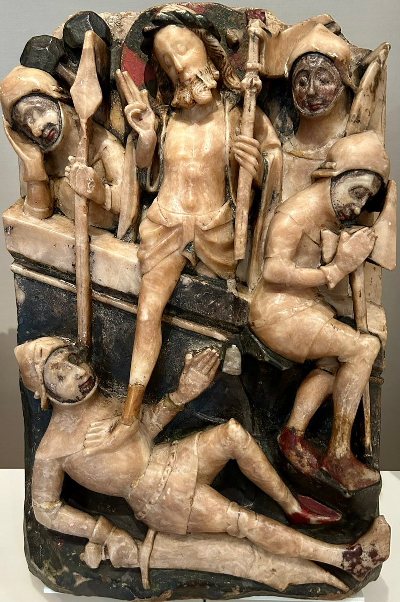 KPW1453's tweet photo. An early 15th century alabaster depicting the Resurrection of Christ. Produced in England, the alabaster is now part of the collections at the Burrell Collection in Glasgow. 📸 My own. #Easter #BurrellCollection #Medieval https://t.co/oZnGsc84Cb
