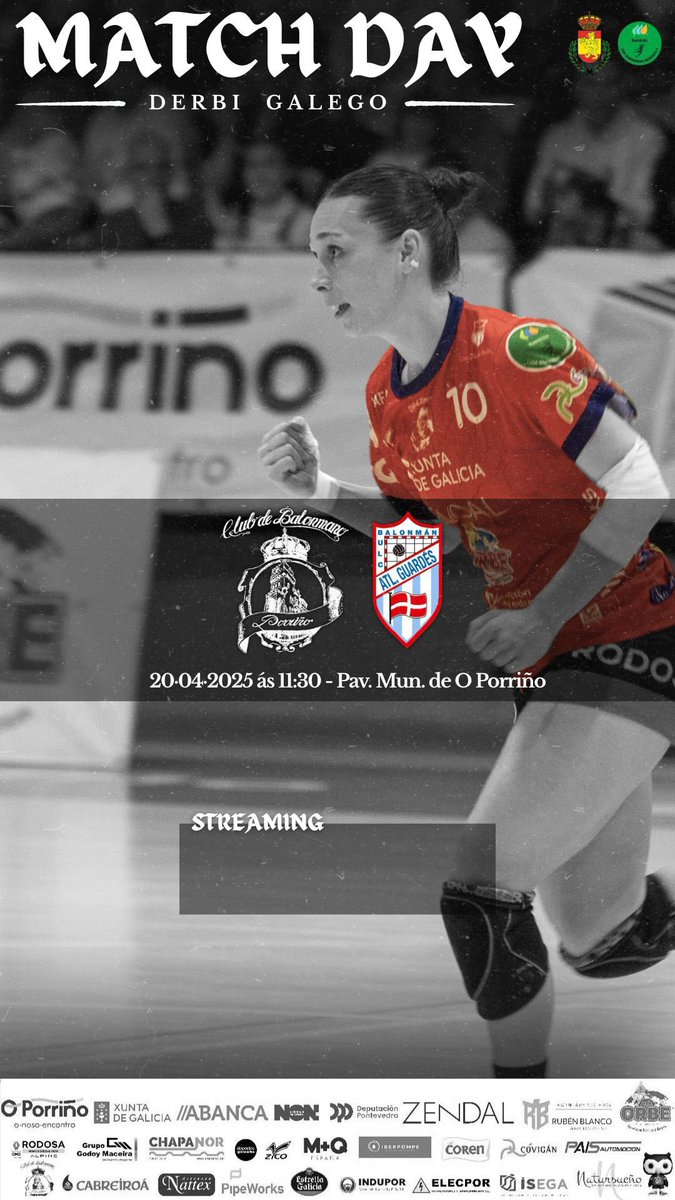 Enlace para o partido de hoxe do Conservas Orbe Zendal Bm Porriño na nosa casa ante o <a href="/Atlguardes_ofic/">Mecalia Atlético Guardés</a> 

rtve.es/play/videos/di…

#aportadeeuropa