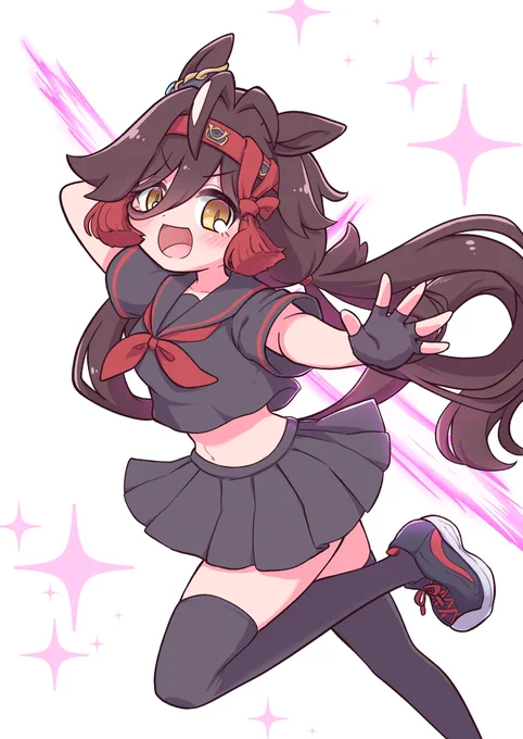 黒ニーソにでっかいスニーカー履いてて欲しいという願望 