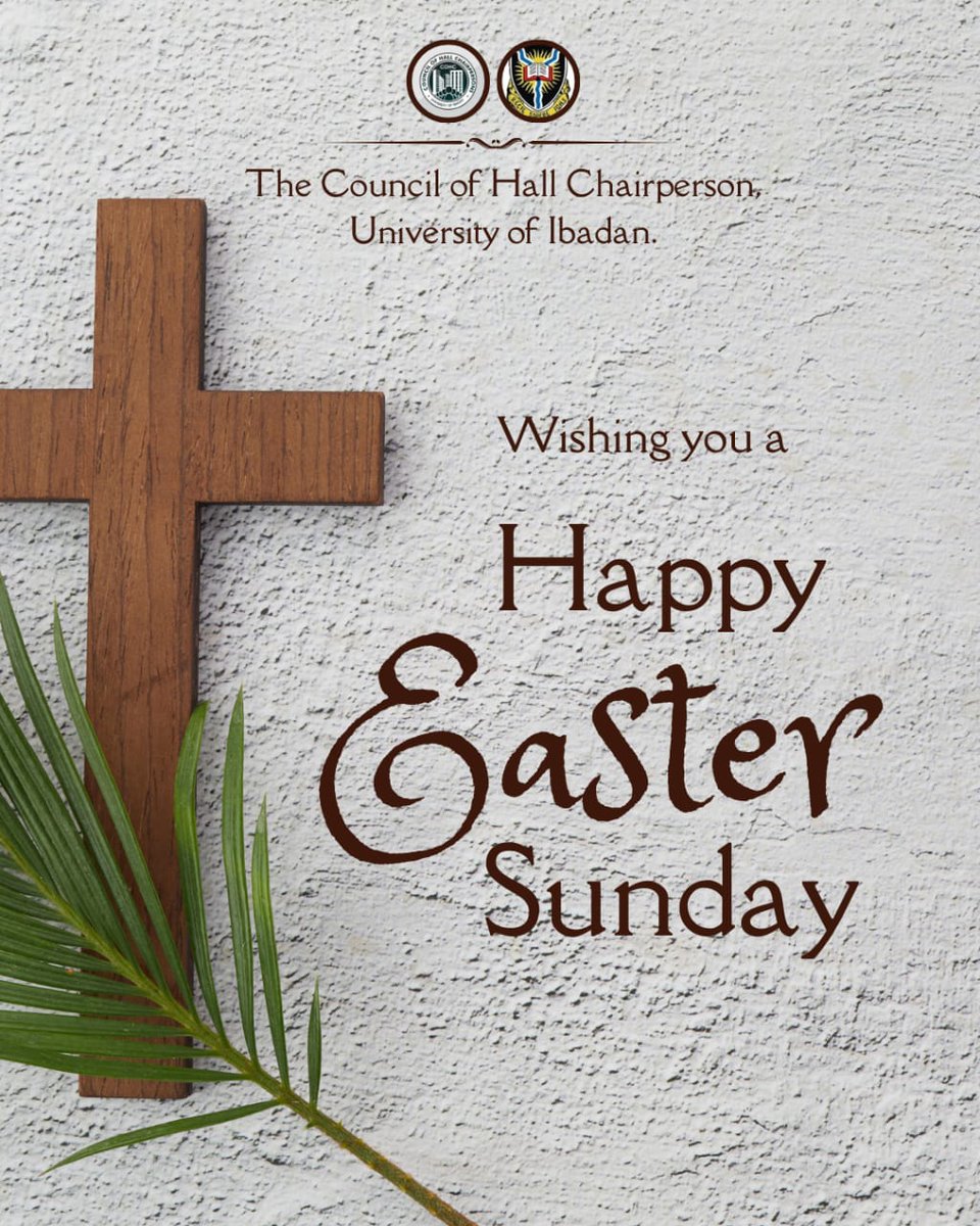 cohcui's tweet photo. *Happy Easter Greetings to the University Community 

As we celebrate the resurrection of Jesus Christ, we extend our warmest wishes to you and your loved ones on this joyous occasion of Easter. May this special day bring you hope, renewal, and peace.

P. R. O for The Council. https://t.co/KCVHBLS2kn