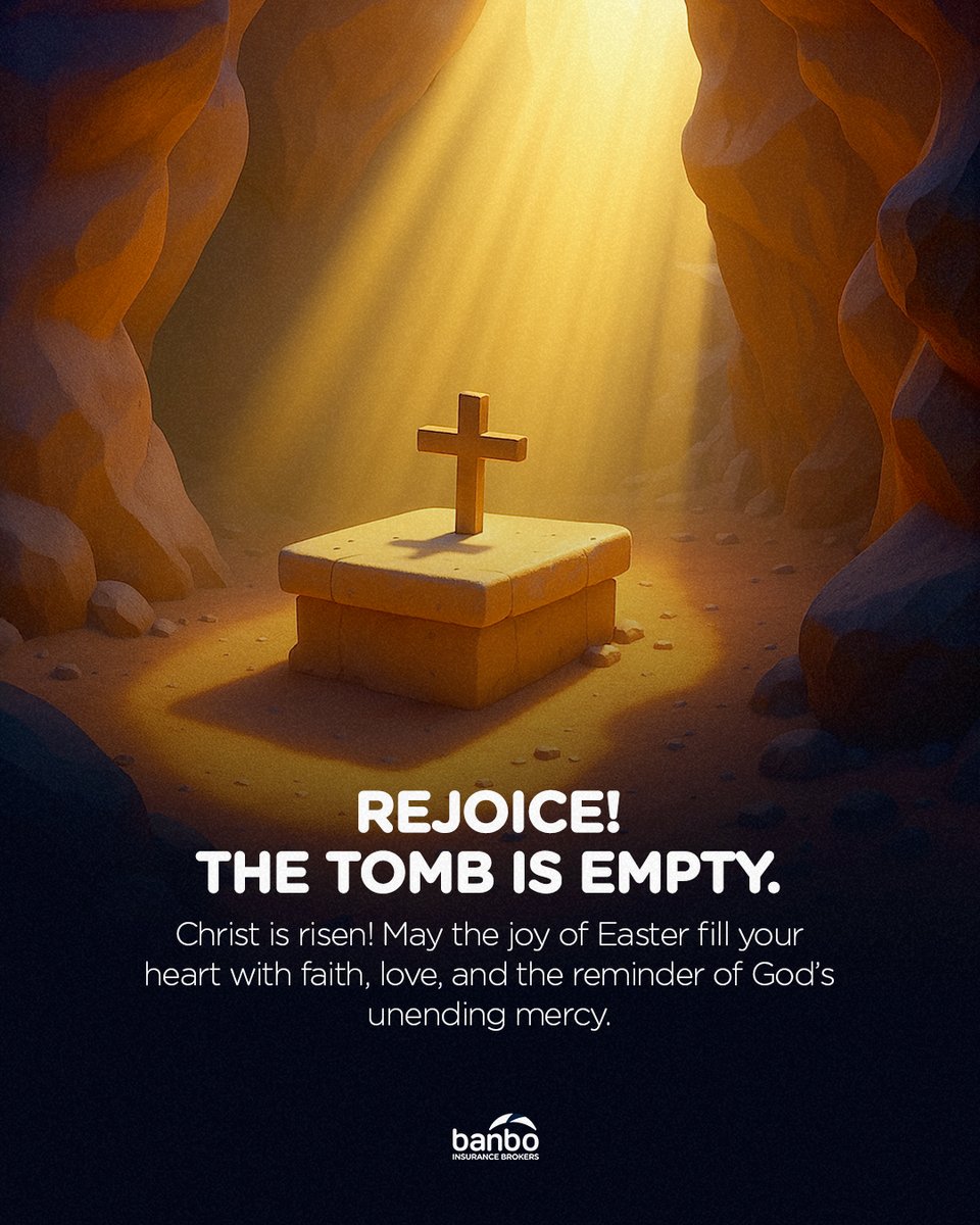 The tomb is empty, but our hearts are full. Grateful for the love that conquered the grave.💙 
Wishing you a Happy Easter Sunday!