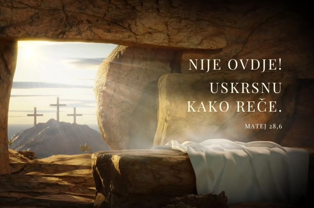 MazarNikola's tweet photo. U tišini ovoga jutra dočekajte uskrsloga Krista. Neka vas Njegova svjetlost obasja mirom, radošću i nadom! 

Sretan i blagoslovljen Uskrs vama i vašim obiteljima! https://t.co/VUZRQsSiYX