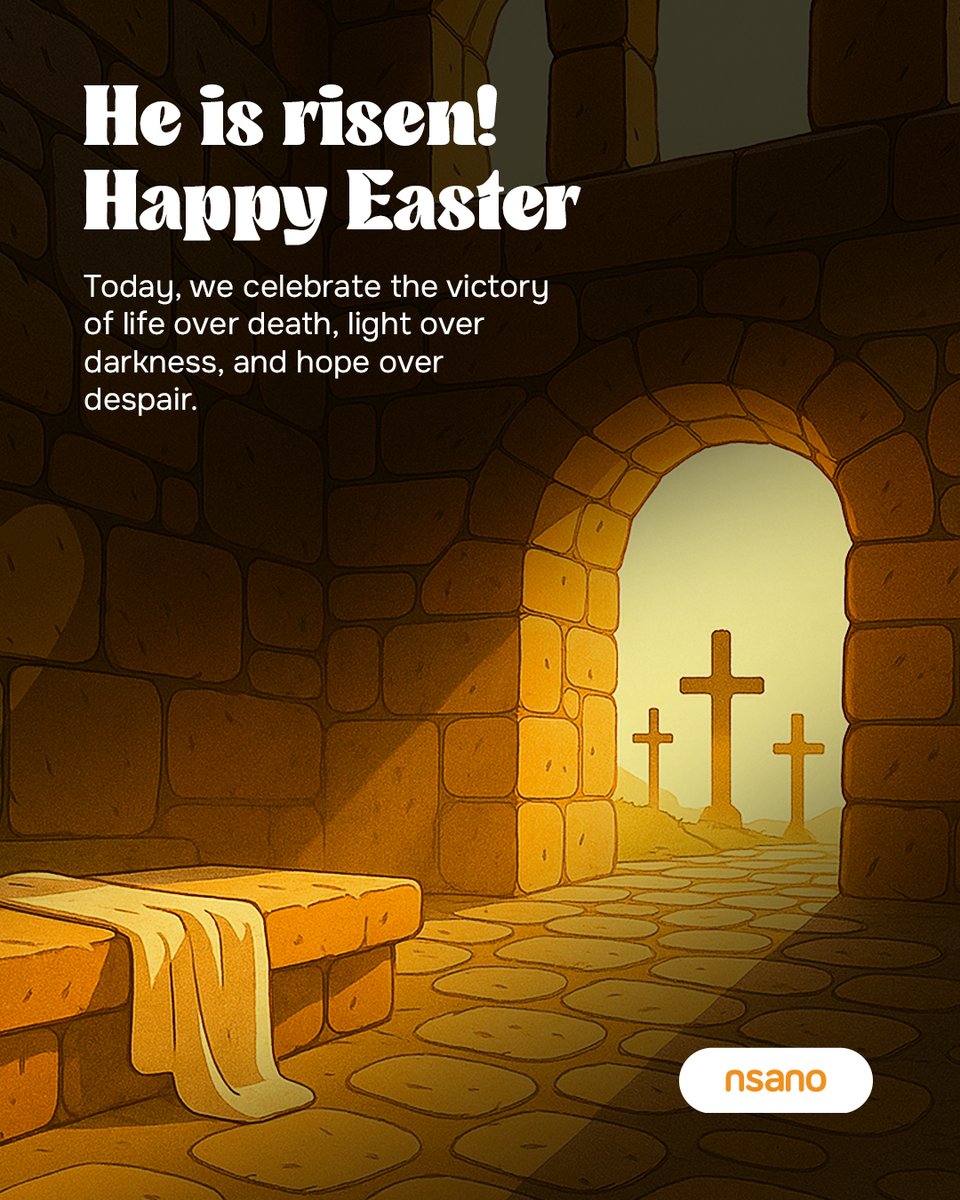 He is risen!
Today, we celebrate the victory over death and the promise of eternal life. Happy Easter! 🧡