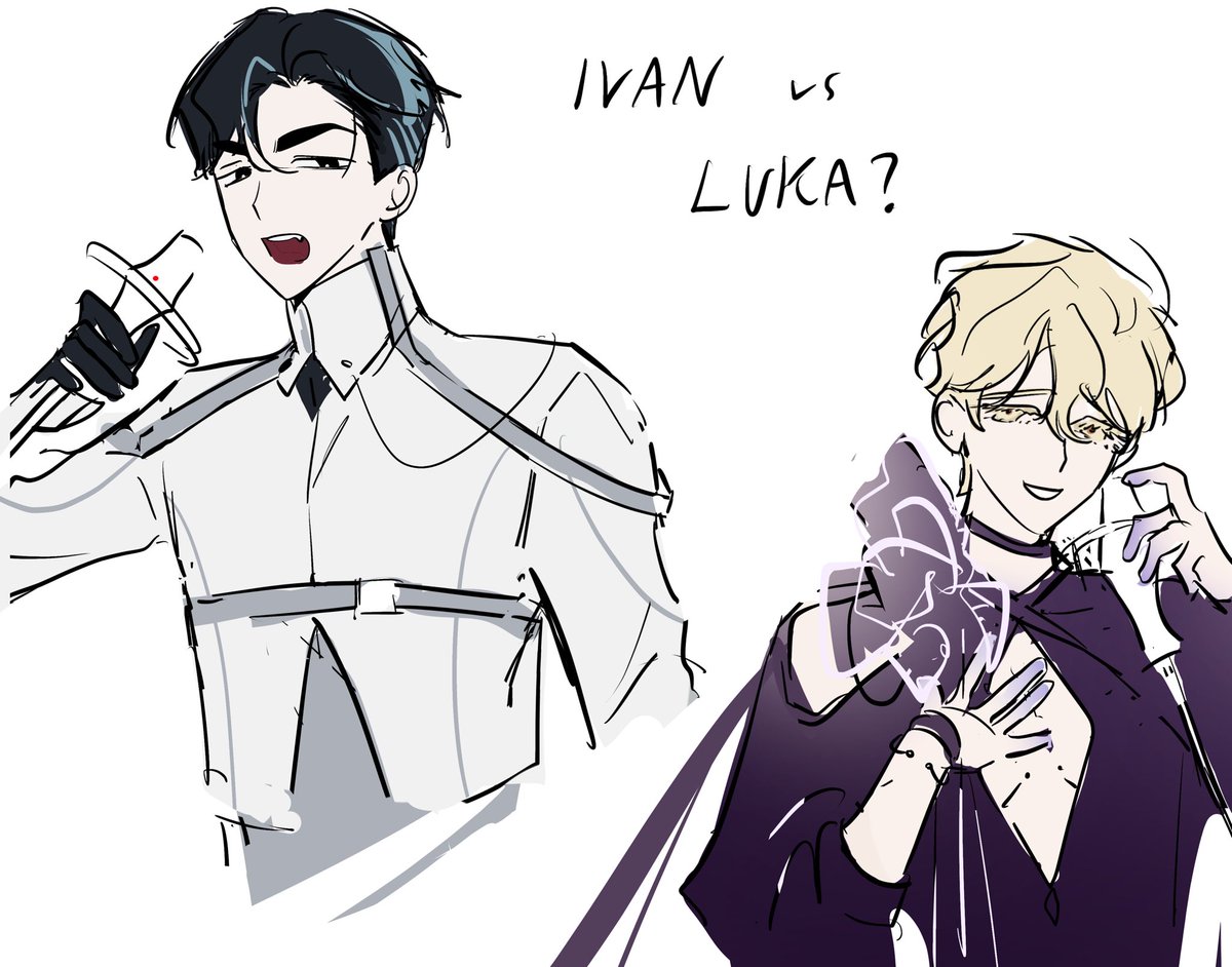 nikuhungryman's tweet photo. ivan vs luka au?! #alienstage https://t.co/k2NfuYu8ey