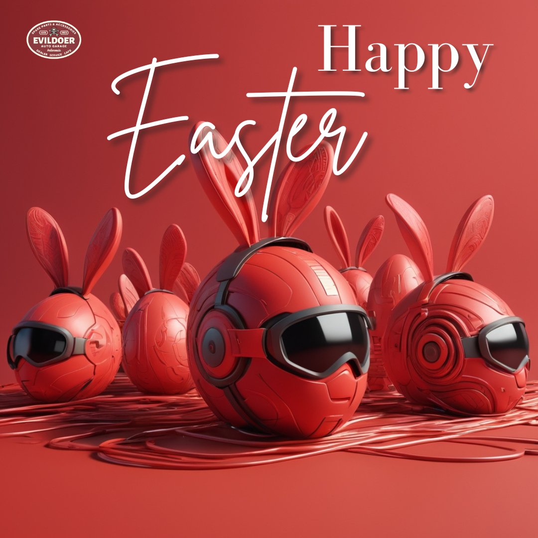 ㅤ

𝐇𝐚𝐩𝐩𝐲 𝐄𝐚𝐬𝐭𝐞𝐫!! 
━━━━━━━━🐇🥚

Sending you warm Easter wishes from Evildoer Corp! Hope your day is egg-stra special.
ㅤ
ㅤ
