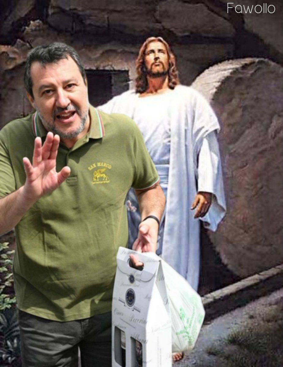 fawollo13's tweet image. Buona Pasqua, Happy easter.
#20aprile #Salvini #Gesù