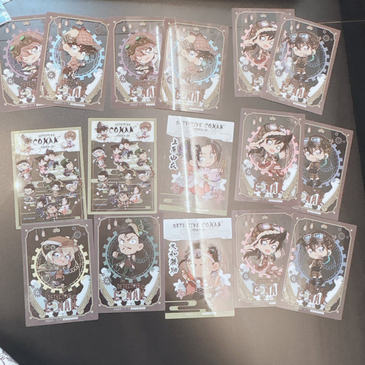 Satsuki_trading's tweet photo. 【交換】名探偵コナン　大阪城本陣　特典　クリアカード
譲）⭐︎灰原、コナン、蘭、新一、上原、大和、⭐︎安室、小五郎
求）戦国　⭐︎安室、赤井

⭐︎は⭐︎との交換のみ
今現地で手渡し可能

よろしくお願い致します🙇🏻‍♀️ https://t.co/POLqqVcOpL