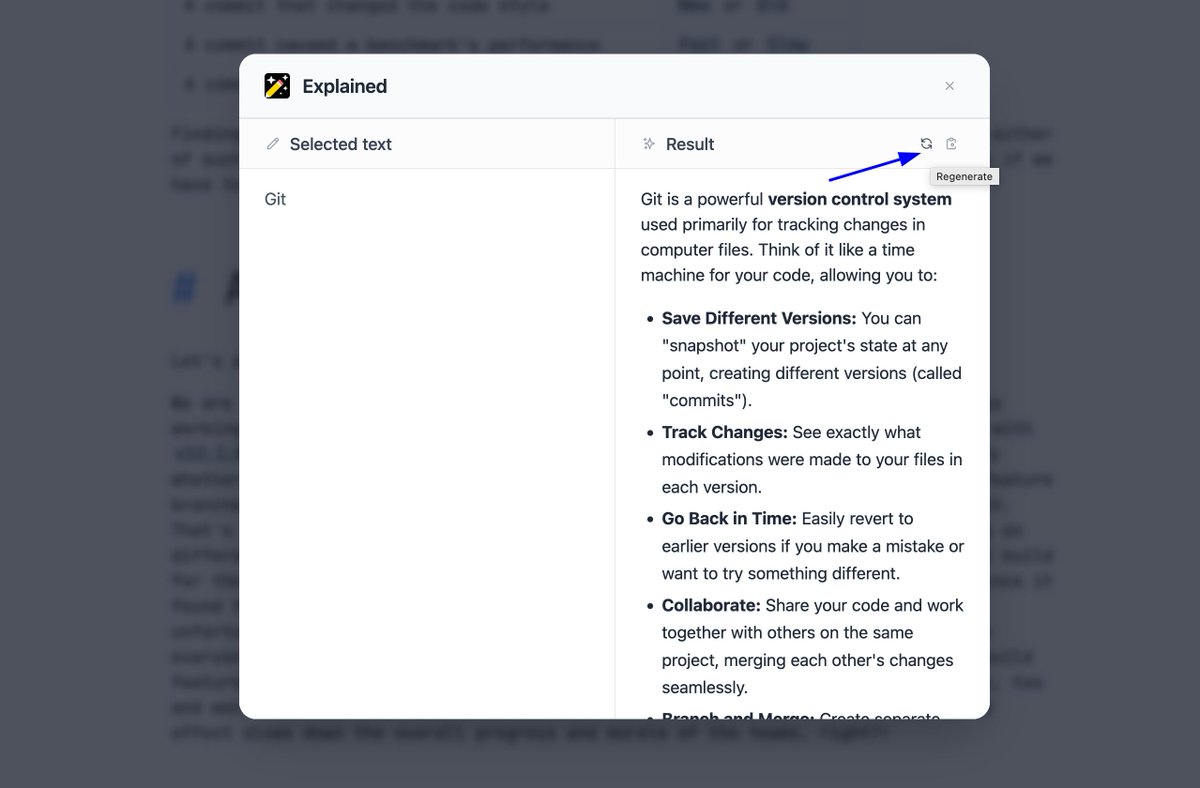 suruwat's tweet photo. Small but convenient #AiText update!

Now you can easily re-generate the result if you don't like the current one.

Learn more: https://t.co/3itZ0Oz4AB https://t.co/encGc9lvq1