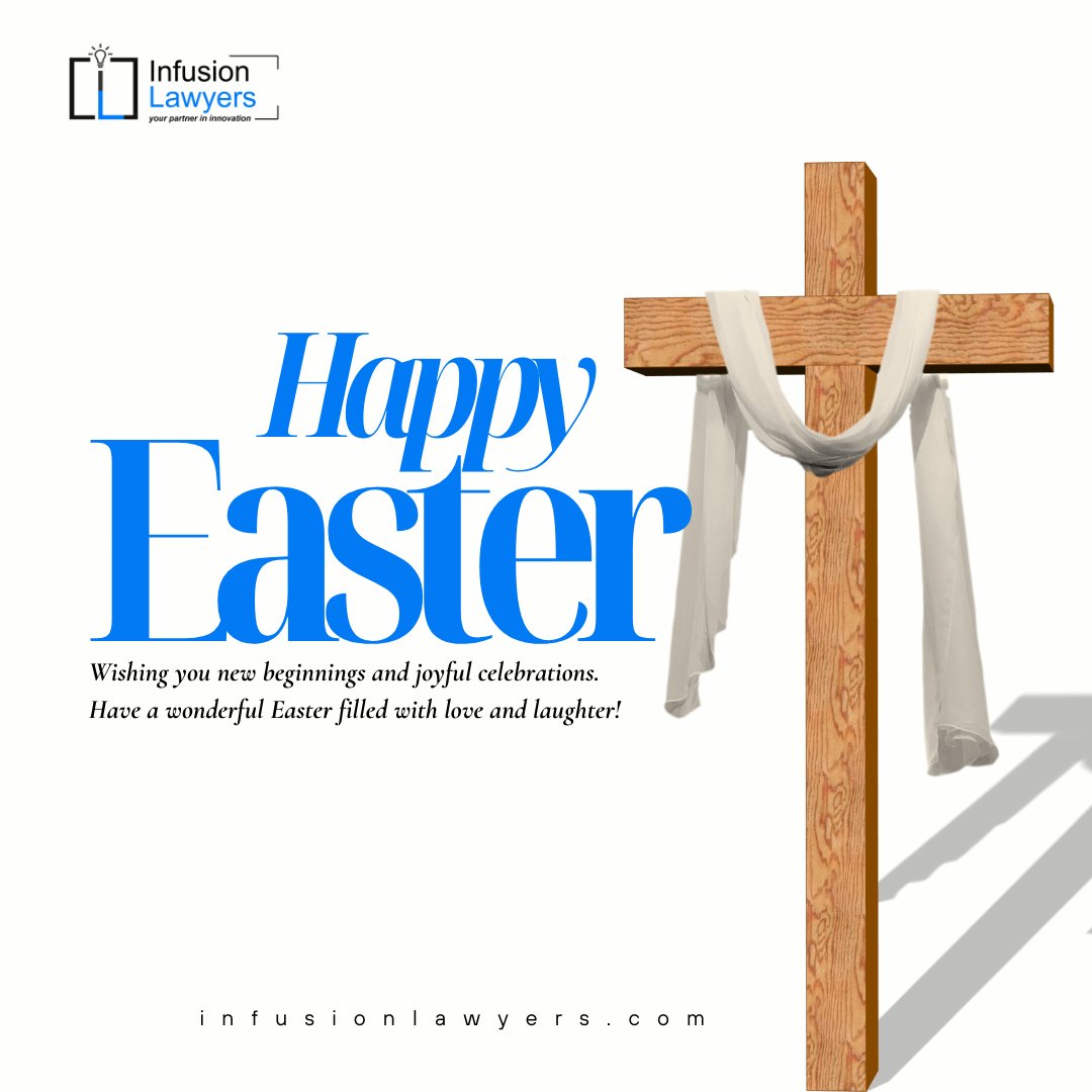 The tomb is empty, and our hearts are full. He is risen!

As we celebrate the greatest victory of all—life over death, light over darkness, and love that never fails, may you always find love, light, and new beginnings. 

Happy Easter!

From all of us at Infusion Lawyers.