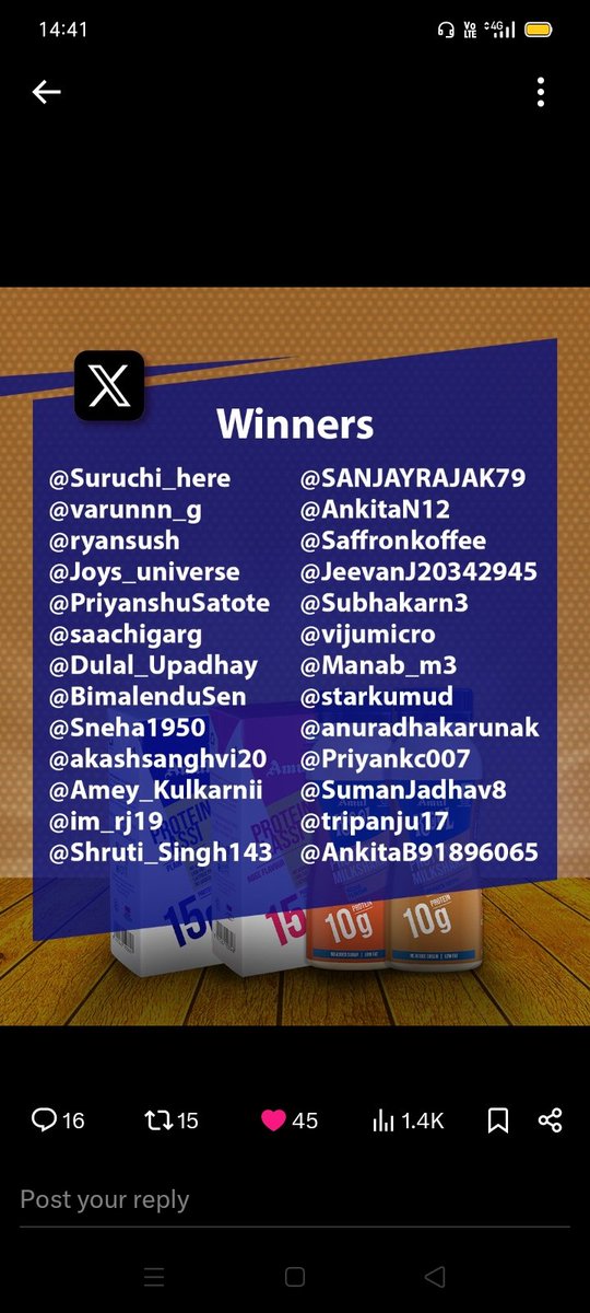 Thank you so much <a href="/Amul_Coop/">Amul.coop</a> for selecting me as a winner ♥️
