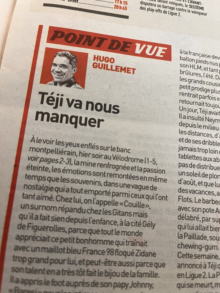 Dans mon équipe <a href="/MonPetitGazon/">MPG & MPP ⚽️</a> depuis 2018 !

Ciao Teji, tu vas nous manquer !
(Même à 210 000 euros par mois)