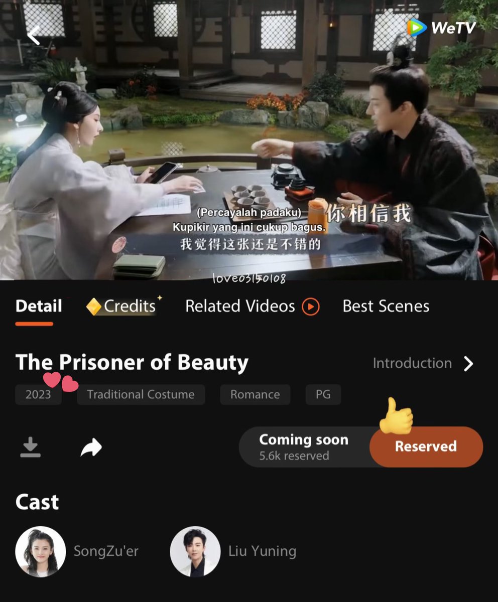 love03150108's tweet photo. The Prisoner Of Beauty is really coming soon, guys!! They updated the year 2023 to 2025 with 36 episodes 🥰💛 

#LiuYuning #류우녕 #หลิวอวี่หนิง #刘宇宁
#ThePrisonerOfBeauty #折腰
#SongZuer #宋祖儿 https://t.co/uDqpglpuJ7