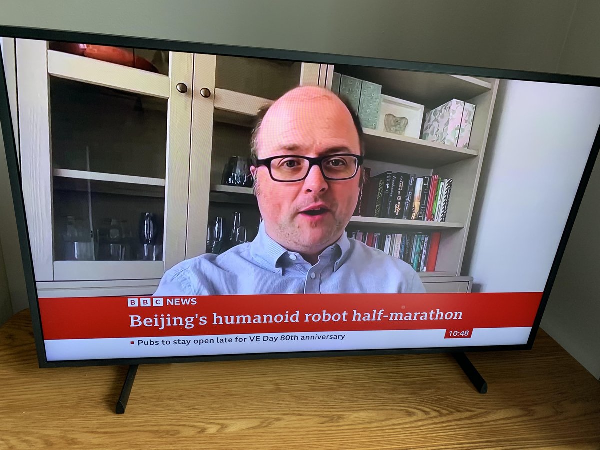 Something a little different this weekend - on the BBC News Channel talking about the humanoid robots competing in the half-marathon in Beijing!