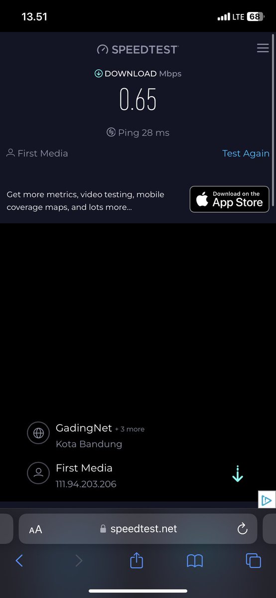 abinvsiregar's tweet photo. @FirstMediaCares SAYA PAKET 75MBPS !!!, MAU KOMPLAIN AJA RIBET BANGET https://t.co/sbwtbM1XFW