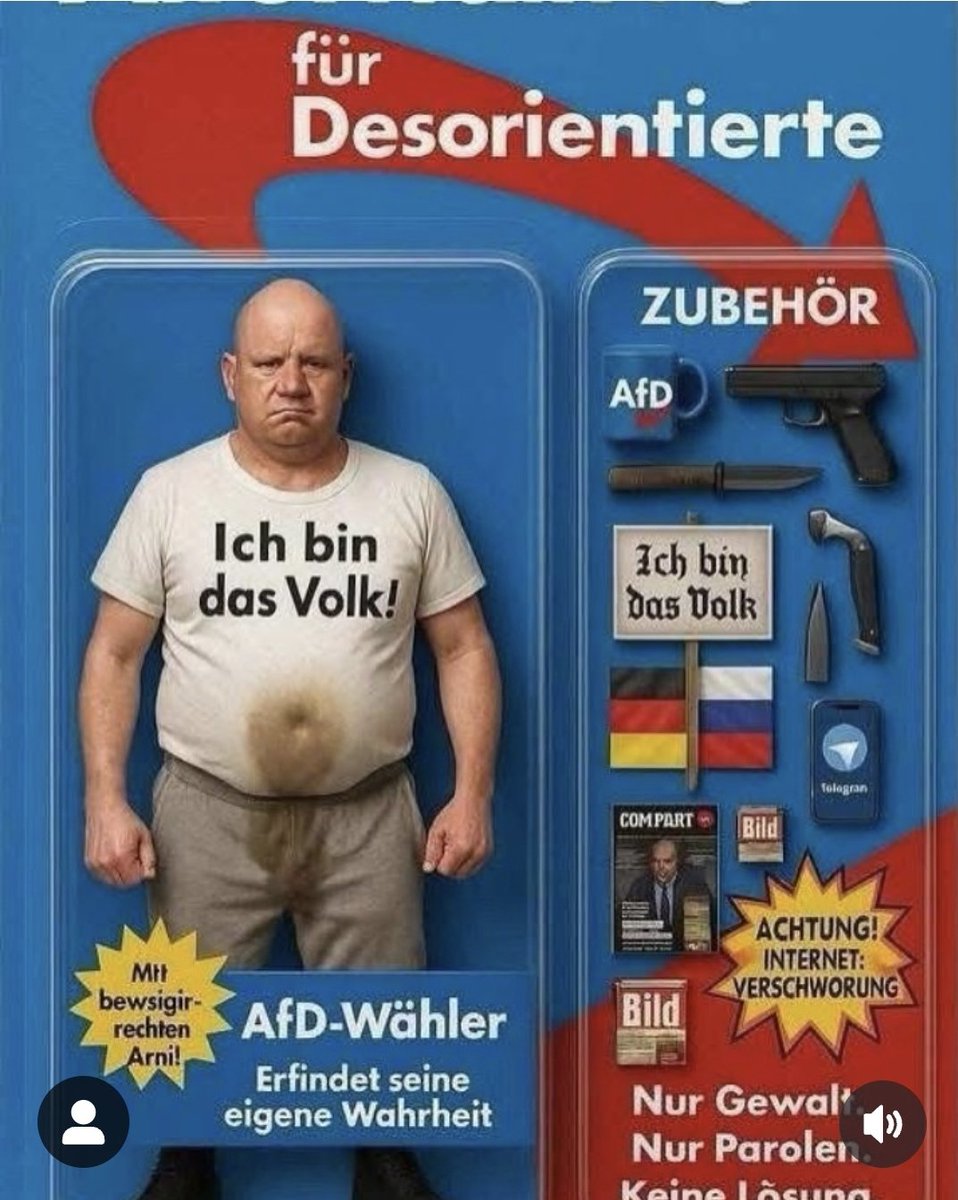 gil165's tweet photo. Passt. #ActionFigure #noAfD #AfDwaehler #Desorientierte #Doitsche #AfDmachtDummeNochDuemmer #AfDVerbotjetzt https://t.co/UpBA1pxbd7
