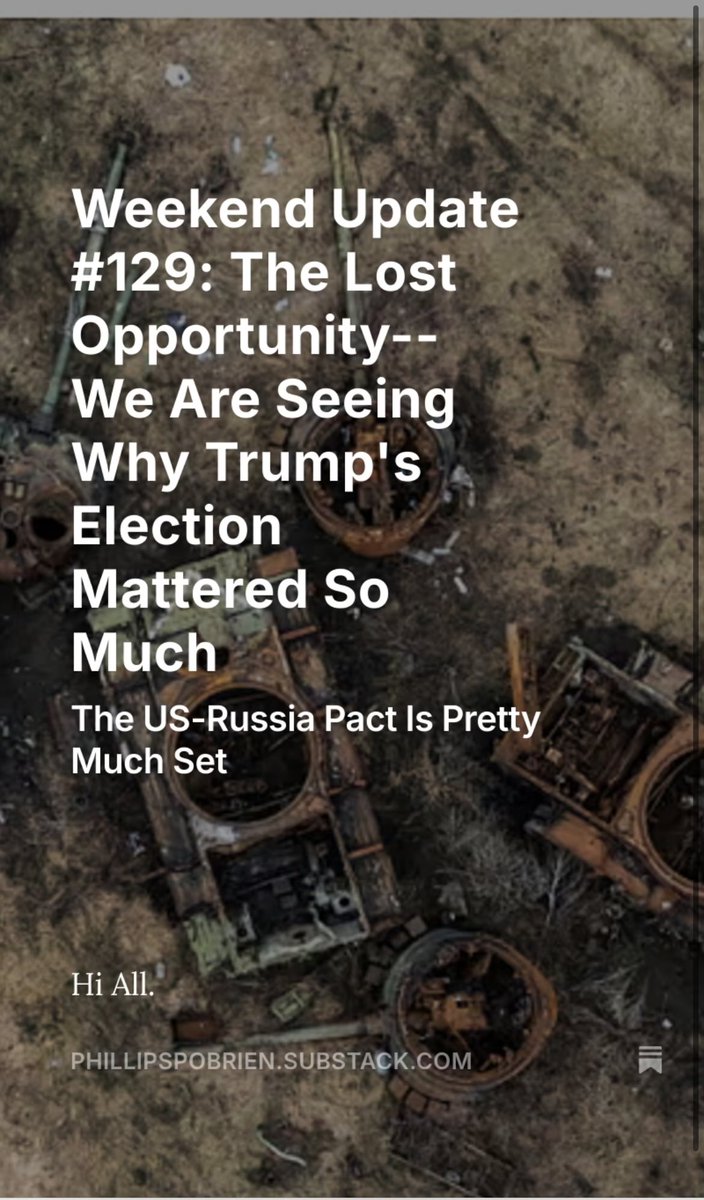 Just sent out my free weekend update. Two big stories this week. First the struggling Russian offensive shows that all the nonsense about the unstoppable Russian military and Ukraine on the point of losing was wrong.