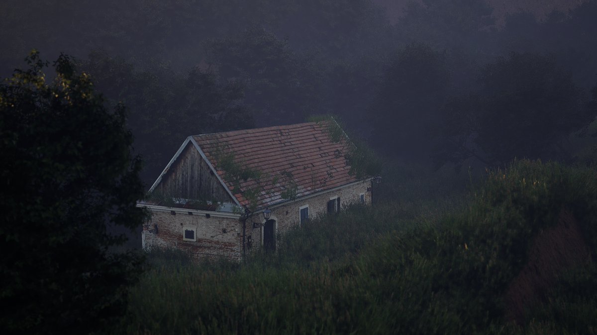 ArivutumJ's tweet photo. Hauntingly Beautiful: Abandoned House at Sunset in Unreal Engine  #GameDev #UnrealEngine #UnrealEngine #GameDev #3DArt #EnvironmentDesign #DigitalArt #SunsetScene #AbandonedHouse #IndieDev #ArtInGames #VirtualWorlds https://t.co/13AlzAkryw